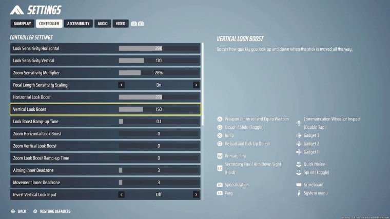 best controller settings