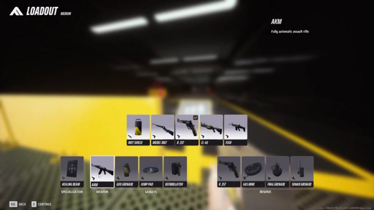 Secondary weapons