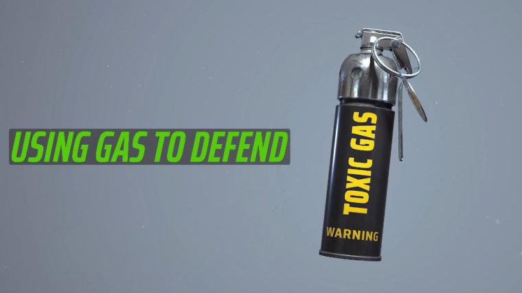 Using toxic gas to defend