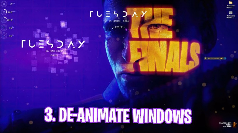 De-animate windows